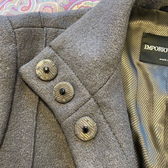 100% wool EMPORIO ARMANI coat - Picture 2 of 7